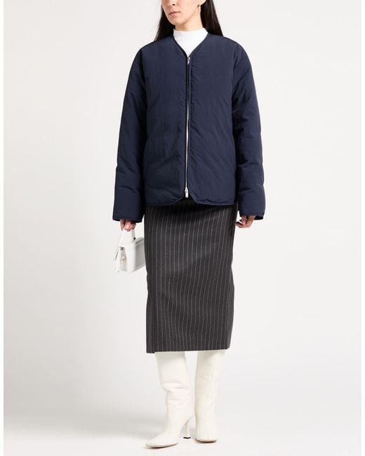 Jil Sander Blue Puffer Polyester
