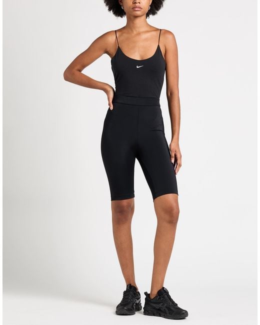 Nike Black Bodysuit Modal, Cotton, Elastane
