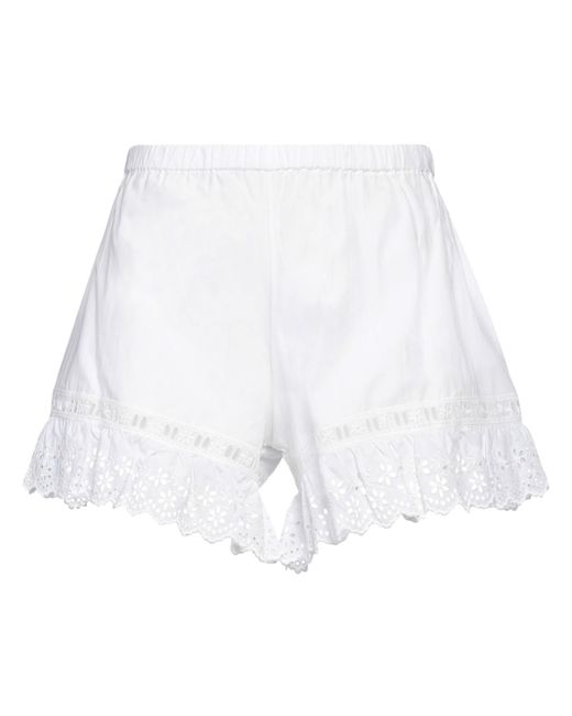 Loretta Caponi White Shorts & Bermuda Shorts