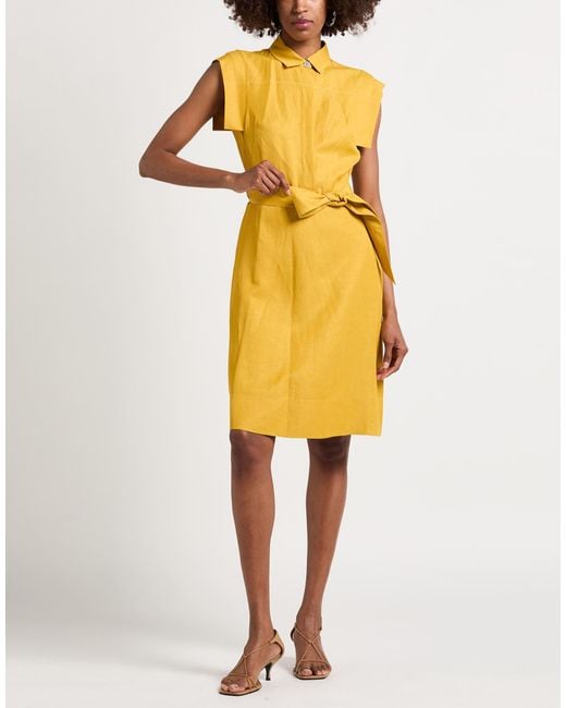 Robe Midi Moorer en coloris Yellow