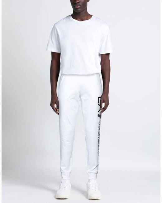 EA7 White Pants for men