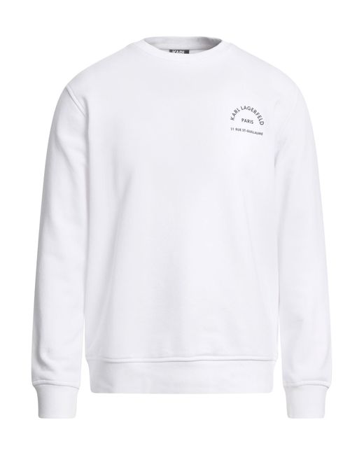 Karl Lagerfeld White Sweatshirt for men