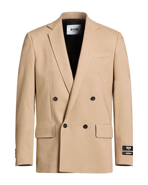 Blazer MSGM pour homme en coloris Natural