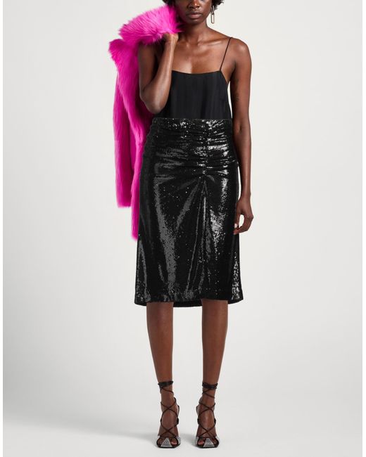 Maje Black Midi Skirt