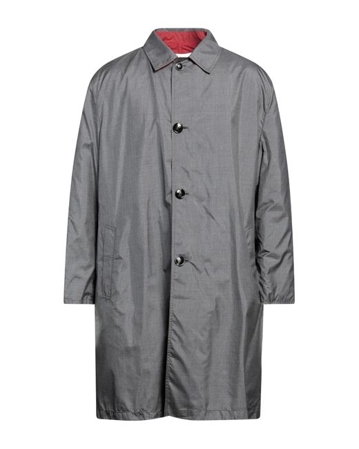 Kiton Gray Overcoat & Trench Coat for men