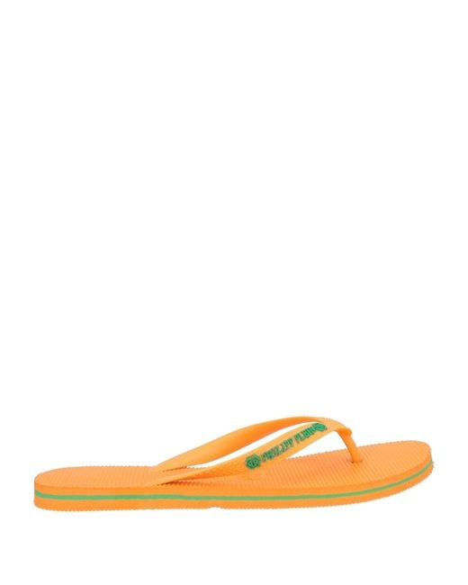 Philipp Plein Orange Thong Sandal