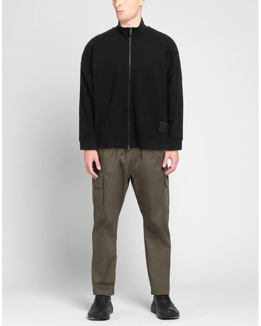 ARMANI EXCHANGE Black Sweatshirt Cotton, Elastane, Polyester for men
