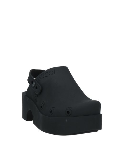 XOCOI Black Mules & Clogs
