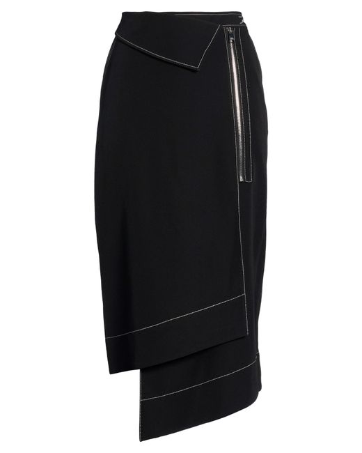 Karl Lagerfeld Black Midi Skirt