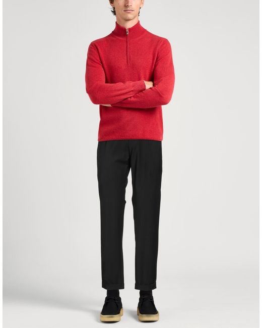 Liu Jo Black Pants Polyester, Virgin Wool, Elastane for men