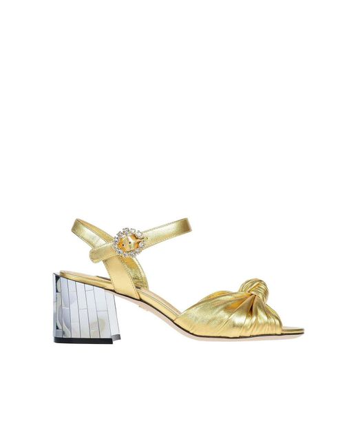Sandali di Dolce & Gabbana in Metallic