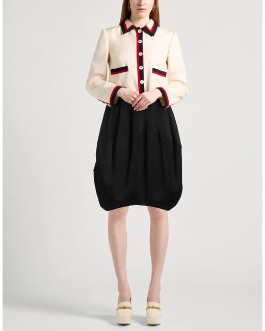Liviana Conti Black Midi Skirt Virgin Wool