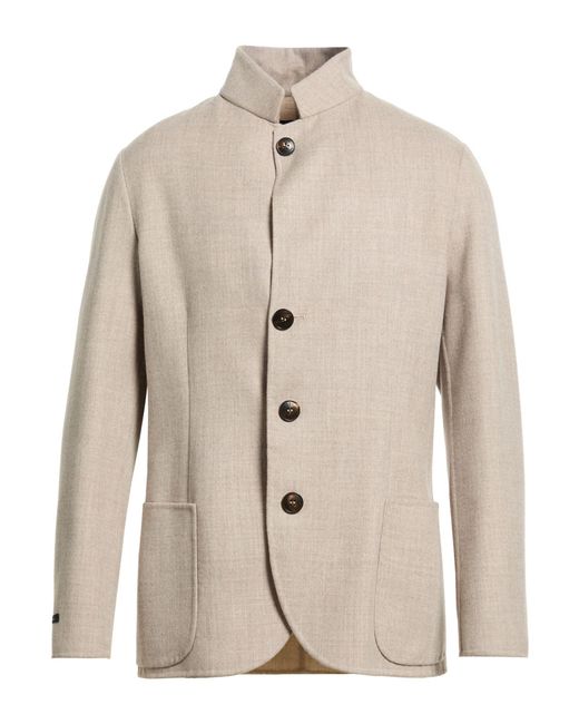 Manzoni 24 Natural Light Blazer Virgin Wool, Polyamide for men