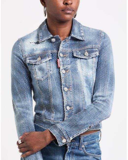 DSquared² Blue Denim Outerwear