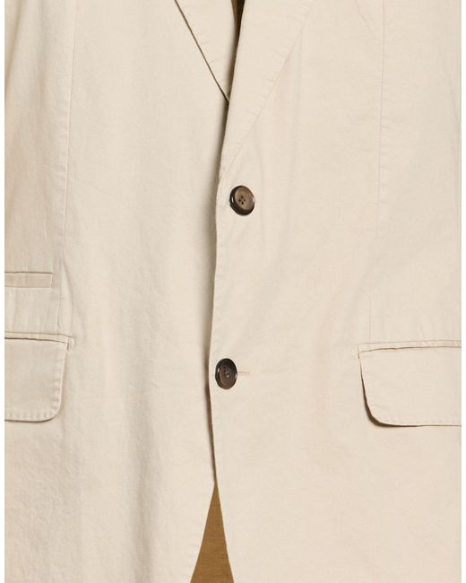 Windsor. Natural Blazer Cotton, Elastane for men