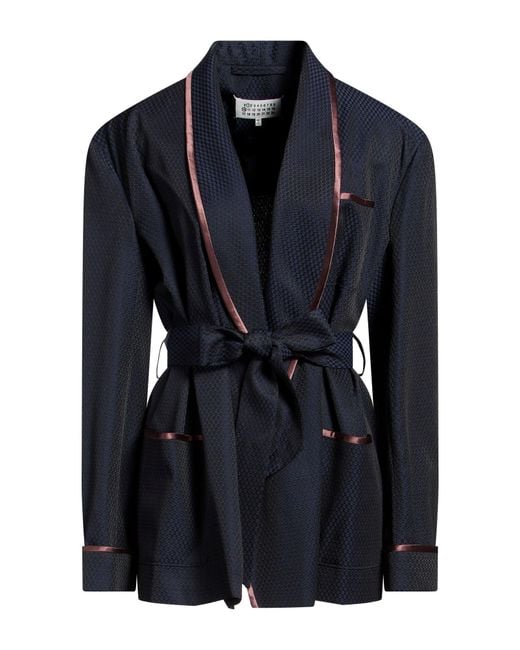 Maison Margiela Blue Jacket Polyester, Virgin Wool
