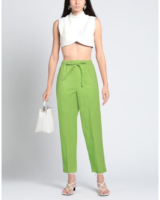 MEIMEIJ Green Pants Cotton