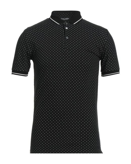 Dolce & Gabbana Black Polo Shirt for men