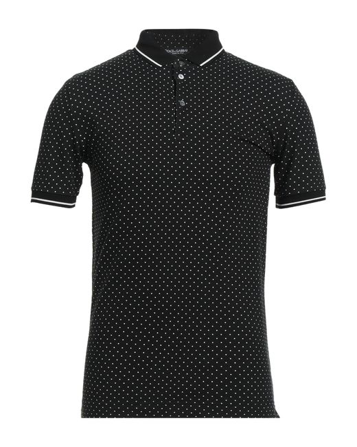 Dolce & Gabbana Black Polo Shirt for men