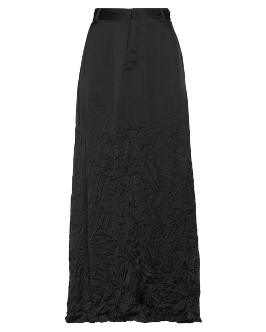 Black maxi skirt polyester outlet