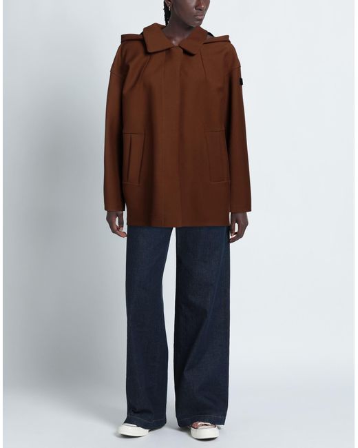 Peuterey Brown Overcoat & Trench Coat