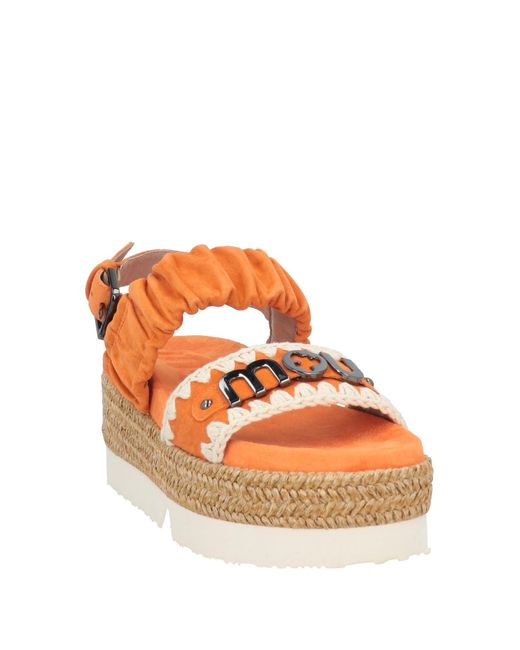 Mou Orange Sandals