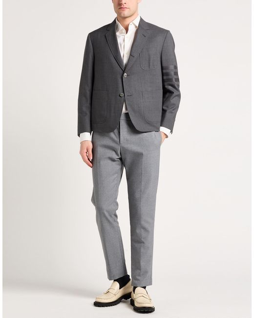Thom Browne Gray Blazer Wool for men