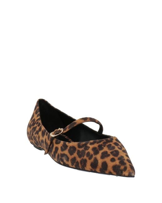 Stuart Weitzman Brown Ballet Flats