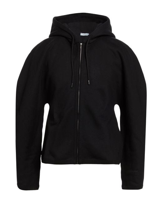 Ferragamo Black Sweatshirt Cotton, Elastane for men