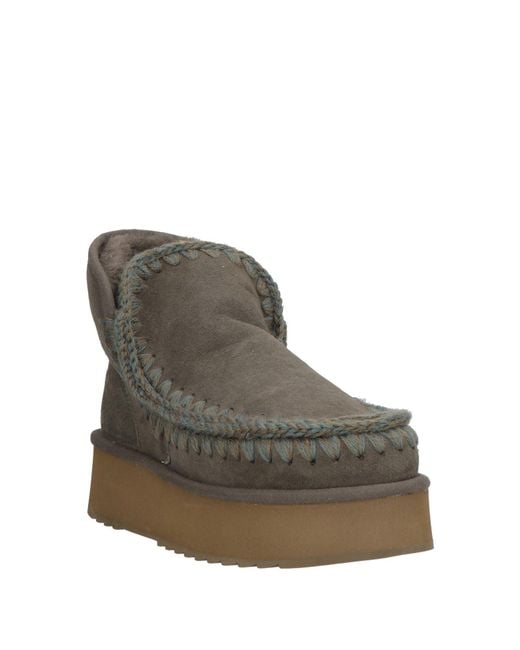 Mou Gray Ankle Boots