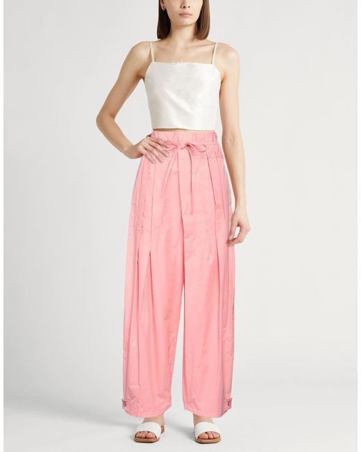 Jil Sander Pink Pants Cotton