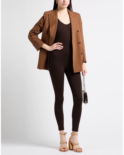 Suoli Brown Dark Jumpsuit Viscose, Polyamide, Elastane