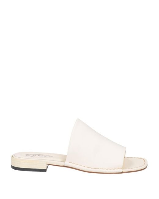Tod's White Sandals
