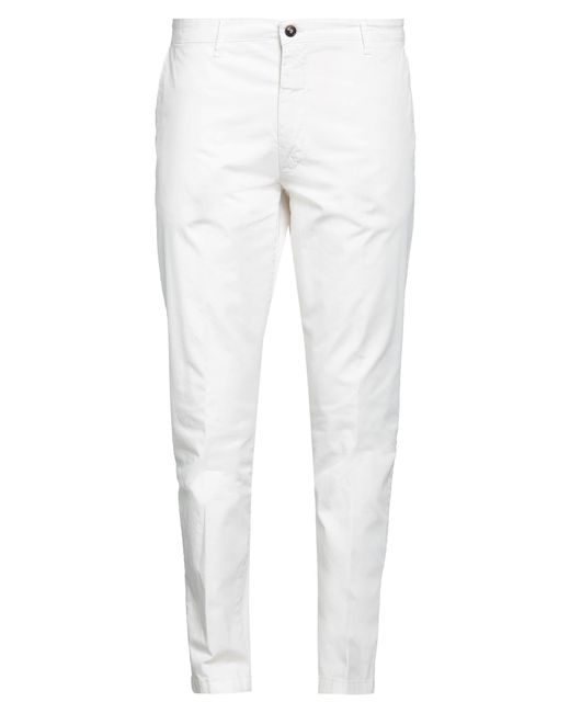 Les Copains White Trouser for men