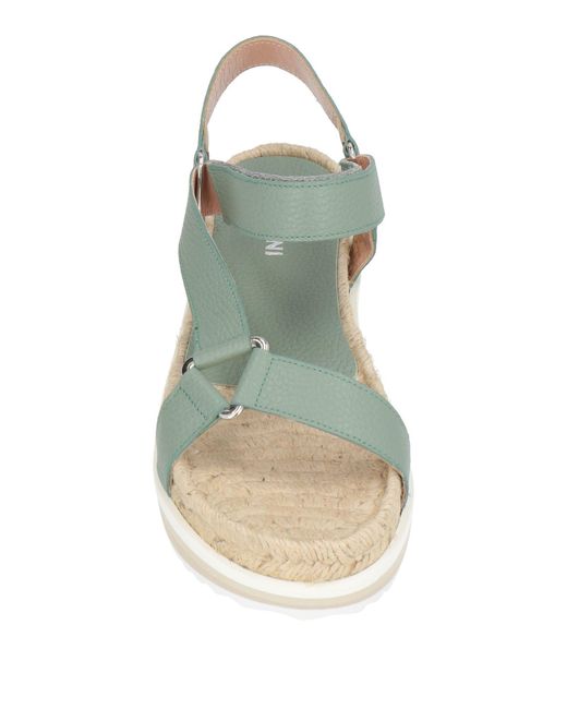 Pollini Green Sandals Leather