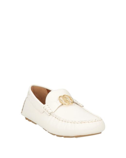 Bally Natural Ivory Loafers Leather