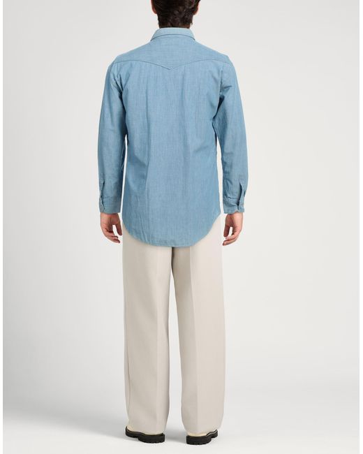 Camisa vaquera Brian Dales de hombre de color Blue