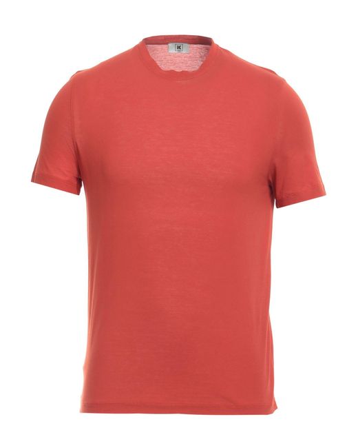 KIRED Red Brick T-Shirt Cotton for men