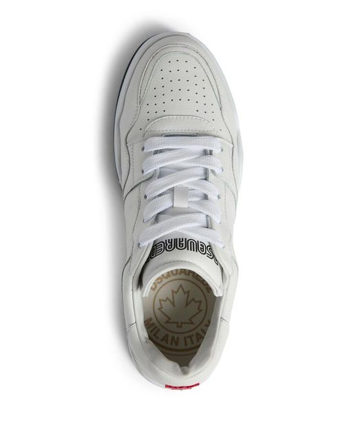 DSquared² Perforierte Sneakers in White für Herren