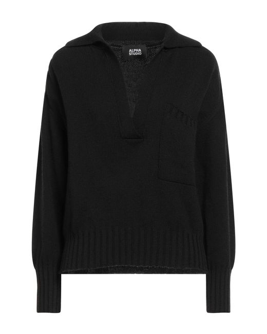 Alpha Studio Black Jumper