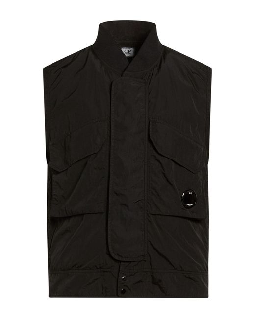 C P Company Black Gilet for men
