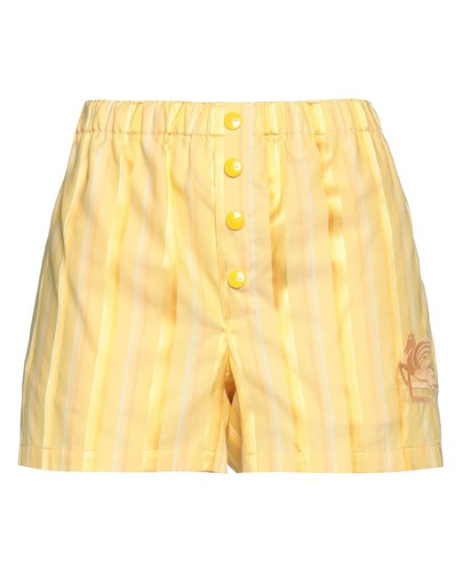 Etro Yellow Shorts & Bermuda Shorts