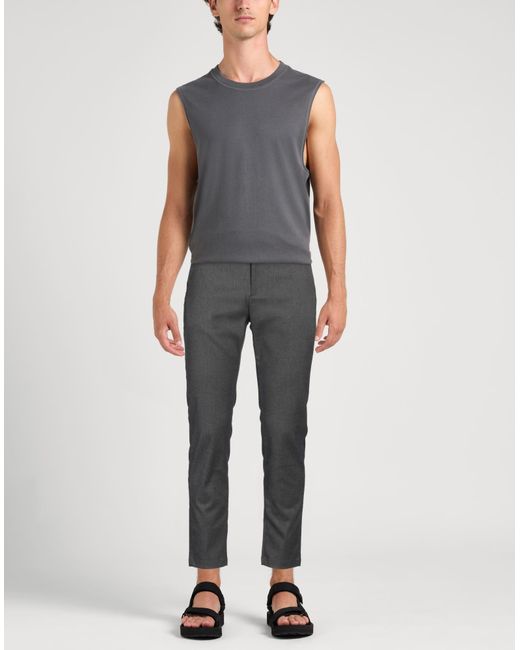 Replay Gray Lead Pants Polyester, Viscose, Elastane for men