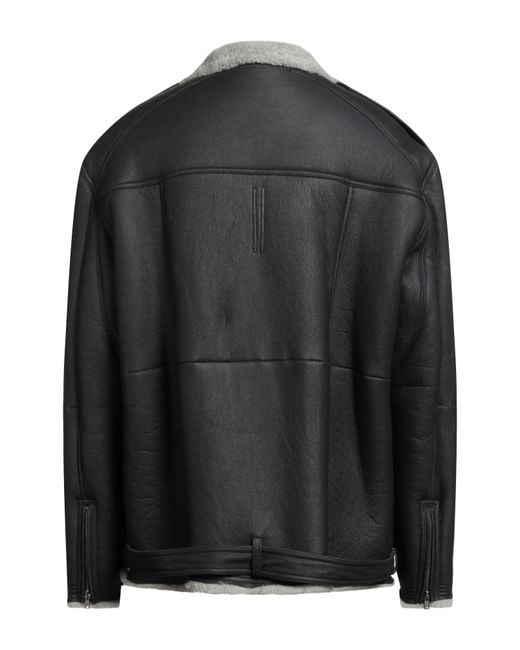 Rick Owens Black Shearling & Teddy for men