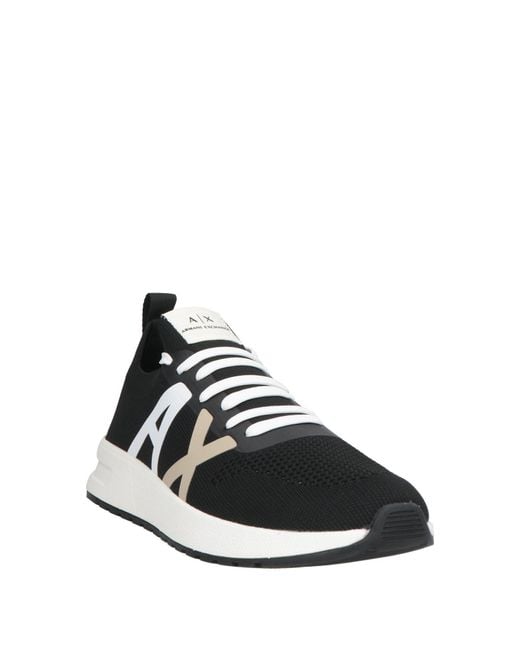 ARMANI EXCHANGE Black Trainers for men
