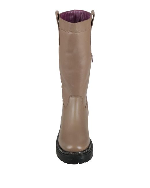 Apepazza Brown Khaki Boot Leather