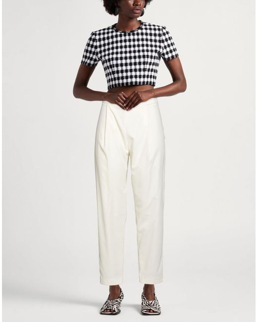 Eleventy White Trouser