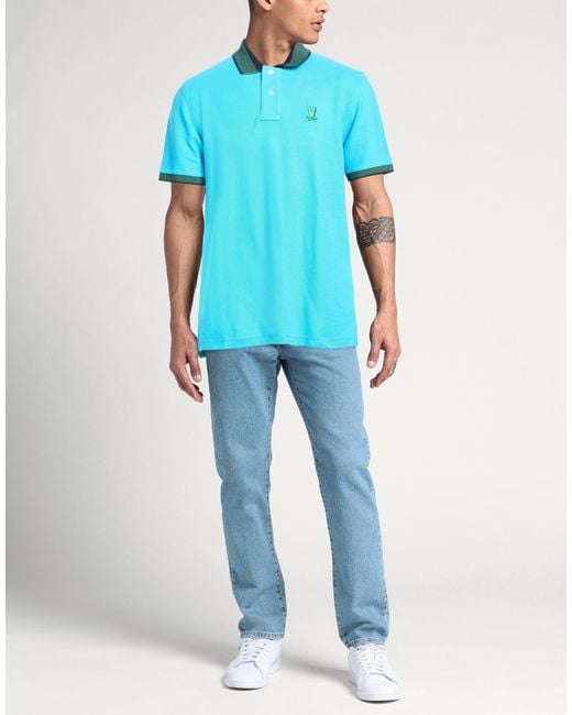 Psycho Bunny Blue Polo Shirts for men