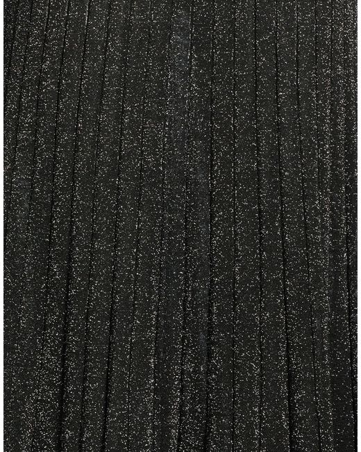 Roberto Collina Black Midi Skirt Viscose, Polyester