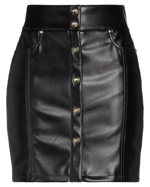 Chiara Ferragni Black Mini Skirt